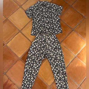 Big Bud Press matching Lazy Daisy set with Pantry Button-up and Pencil Pants